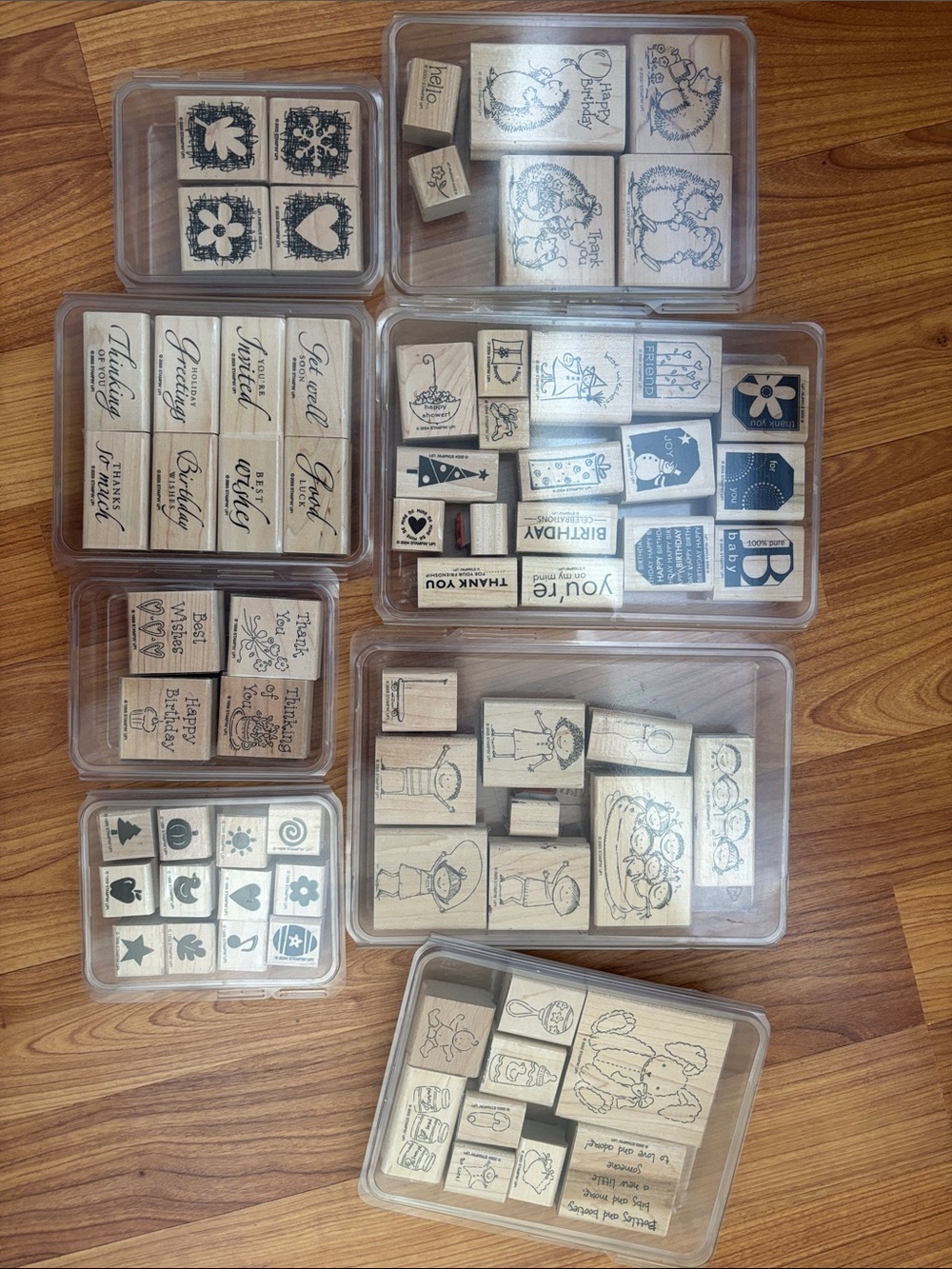 Stampin' Up! Wooden Craft Stamps
8 sets